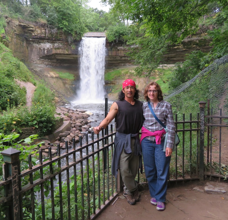 Norma and I at Minnehaha Falls