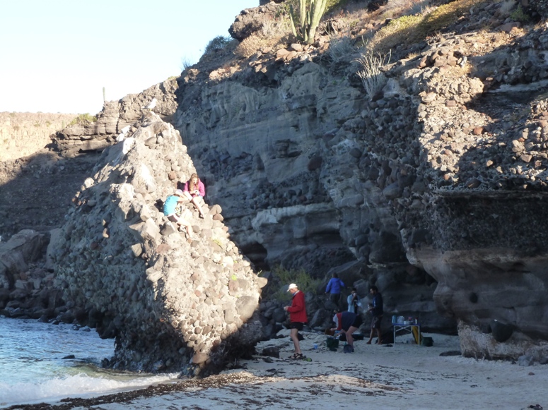 Huge rocks by the shore