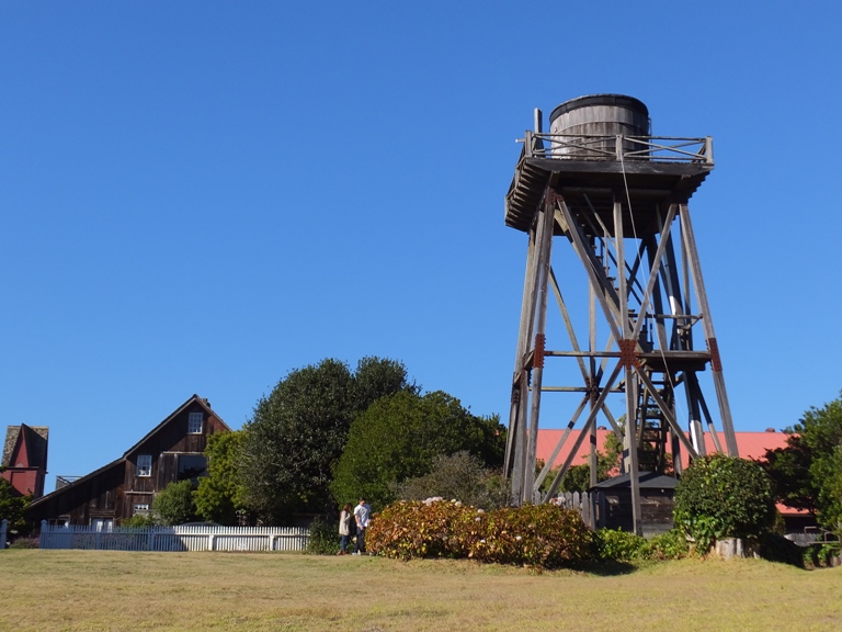 Old wooden water tower