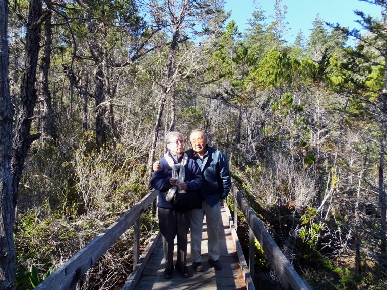 My parents on boardwalk