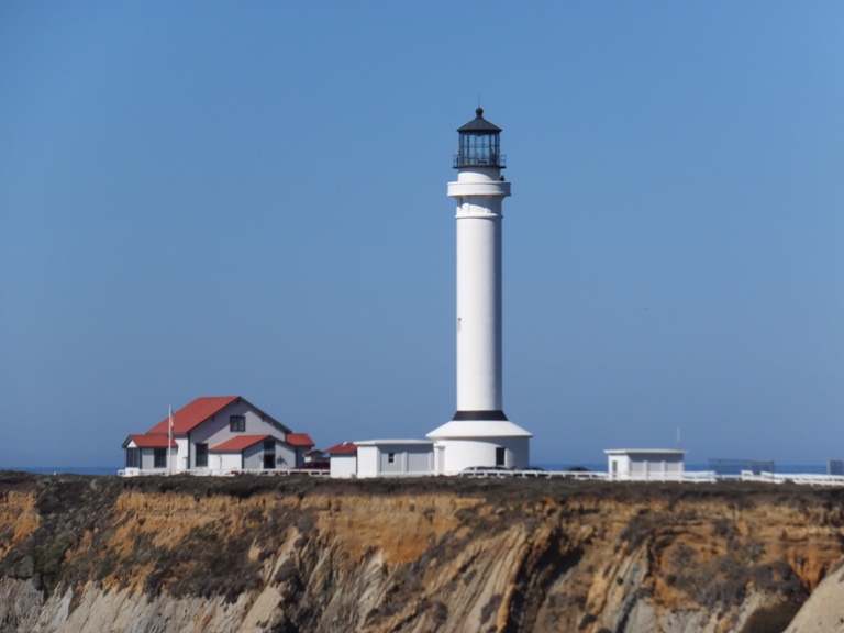 Closeup of lighthouse and museum