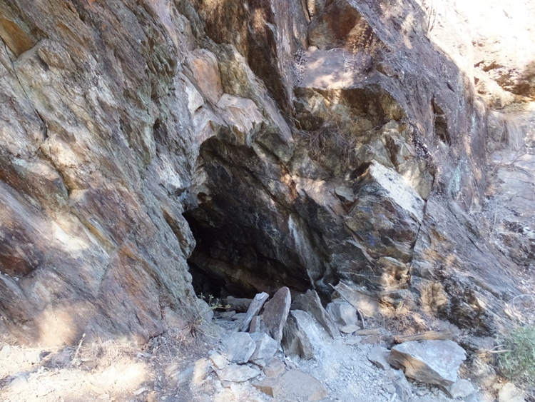 View of cave from outside