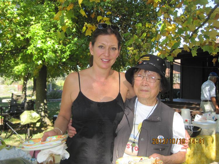 Cousin Tanya and her mother, Aunt Kiyo