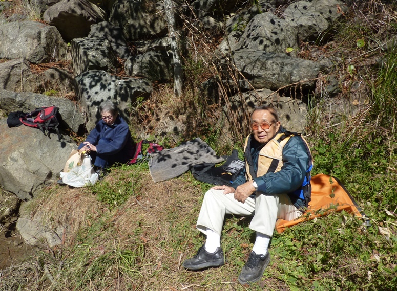 My folks enjoying lunch