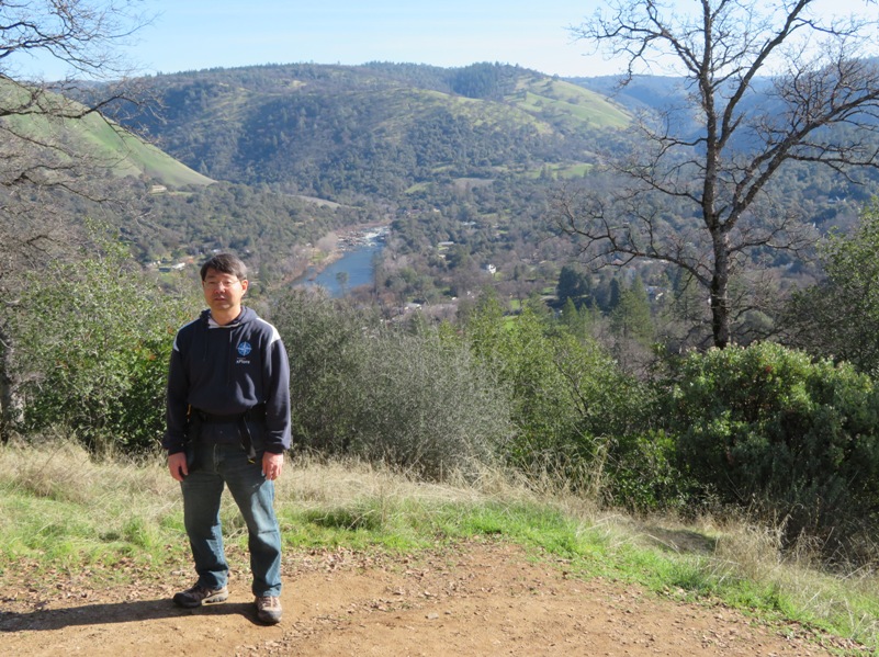 Alex with South Fork of the American River in the distance