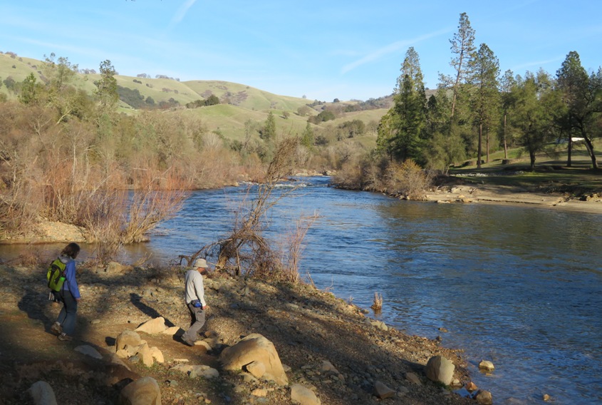 Steve and Norma walking to the confluence