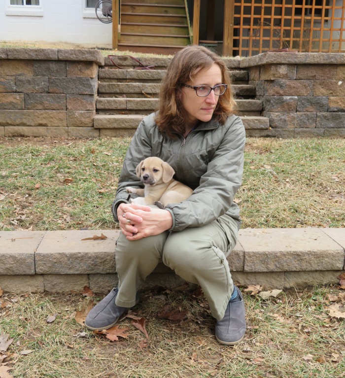 Daphne on Norma's lap