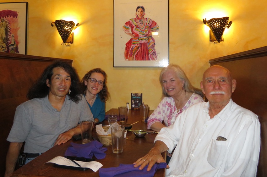 Dennis, Sharon, Norma, and I seated at table