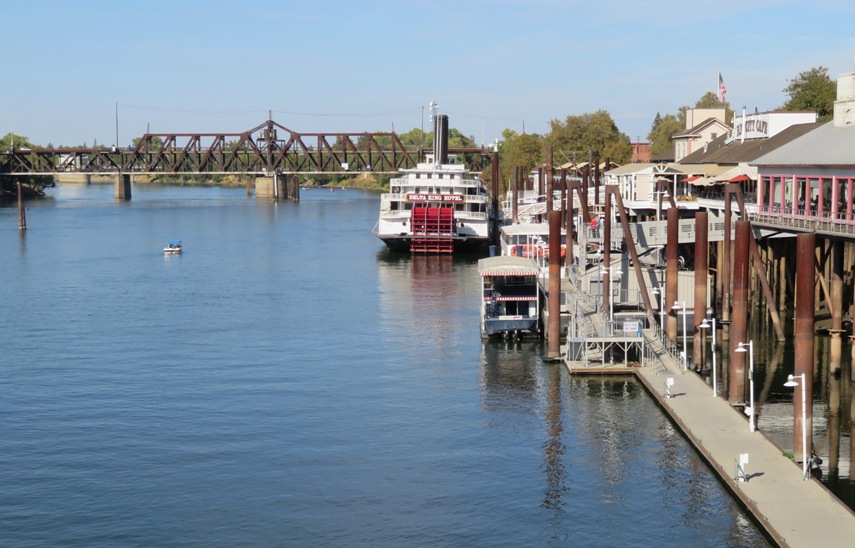 Delta King Hotel paddleboat on Sacramento River