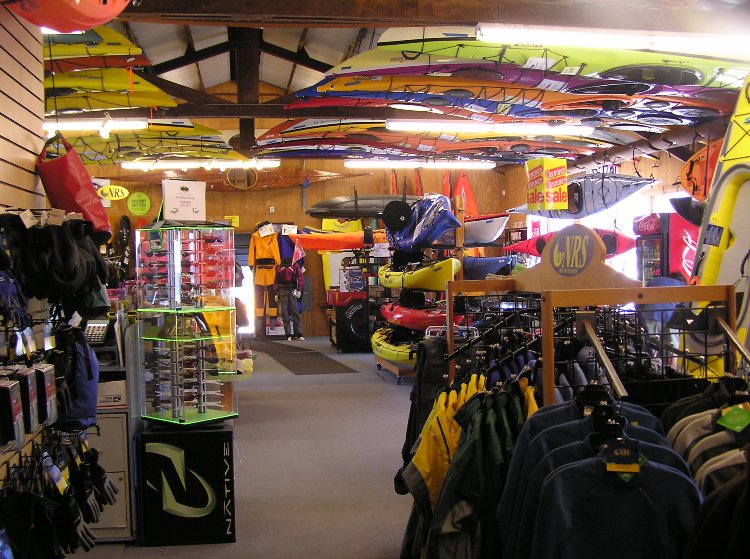 Inside Monterey Bay Kayaks store