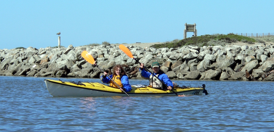 Norma and I in the tandem kayak