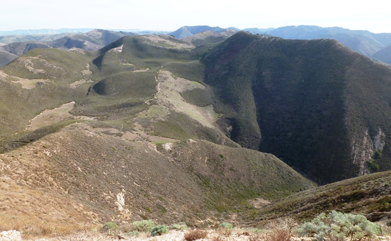 Looking east to the hills