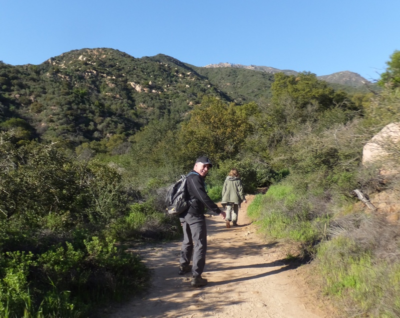 A cheerful Mike on the trail