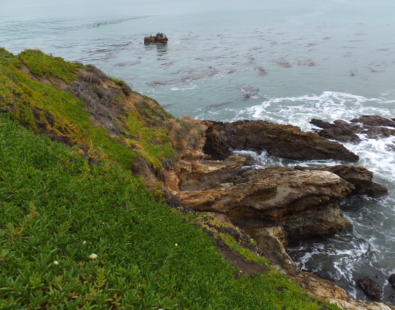 A potentially steep and rocky fall