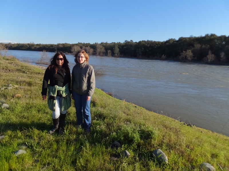 Jodi and Norma standing next to river