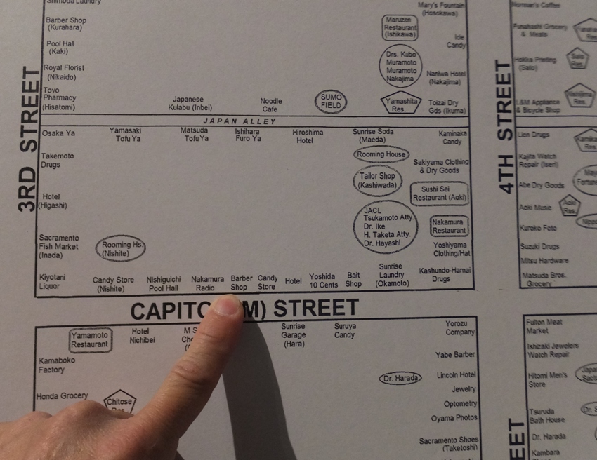 Me pointing to location on Capitol Street