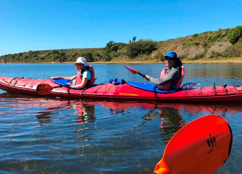 Norma and I in a kayak