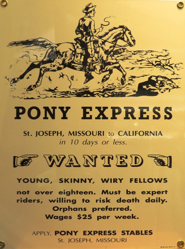 Pony Express sign