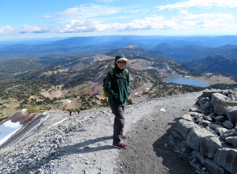 Norma with Lake Helen in the background