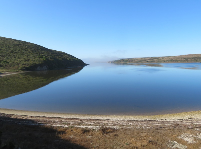 Calm water view from beach