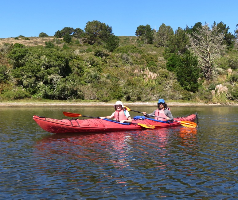 Norma and I in a kayak