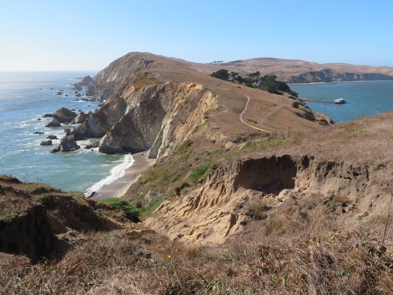 Looking back at the trail