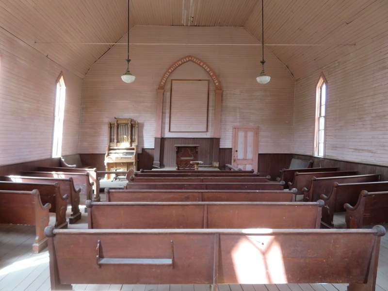 Inside the church