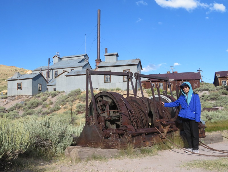 Mom with steel cables probably used at the mine