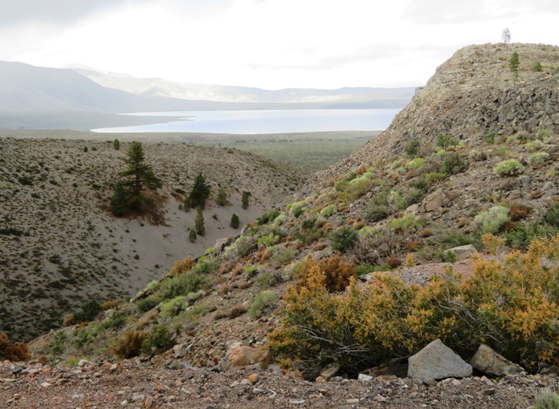 High point on right with Mono Lake in the background