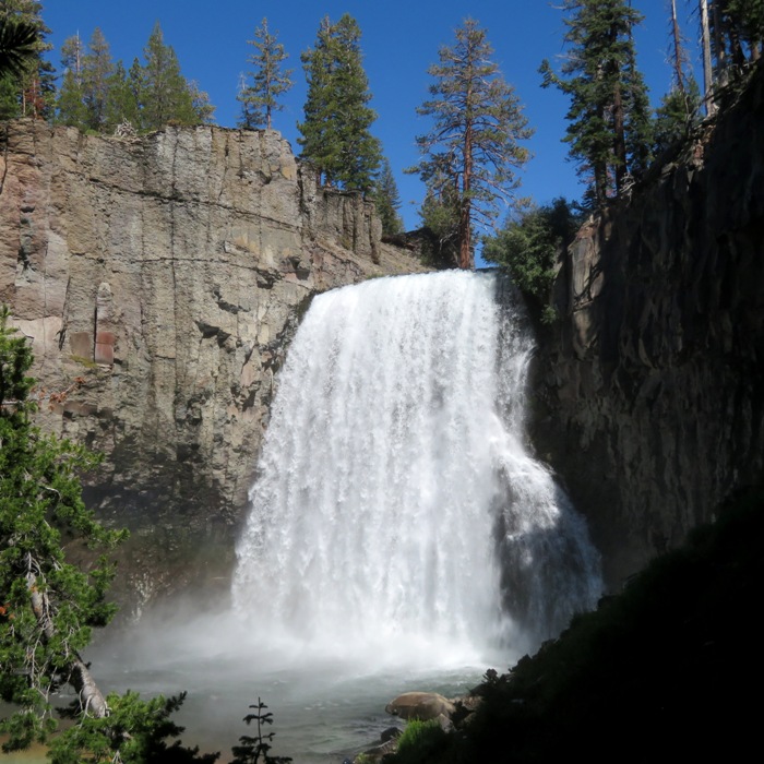 Closer view of the falls