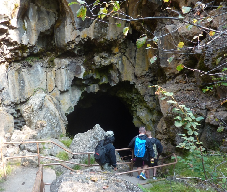 The cave entrance