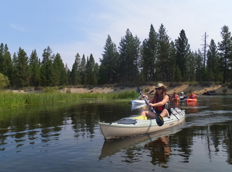 Ingrid kayaking