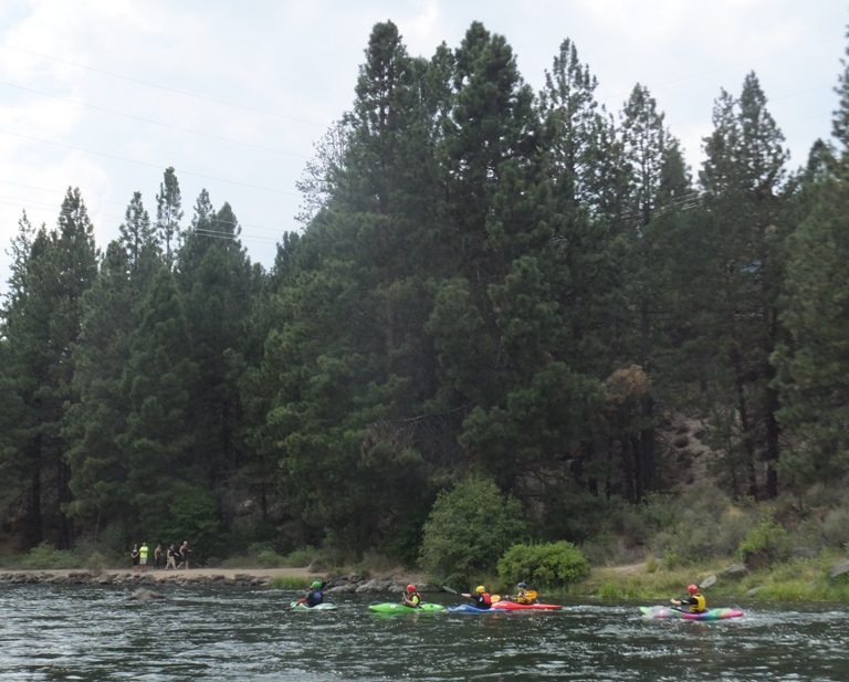 Teaching whitewater skills