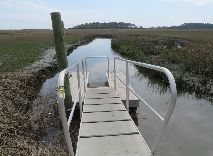 Low water at Northampton County Kayak/Canoe Launch