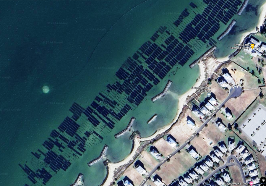 Satellite photo of Cherrystone Aqua Farms