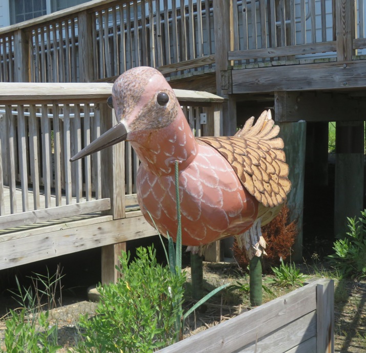 Red knot sculpture