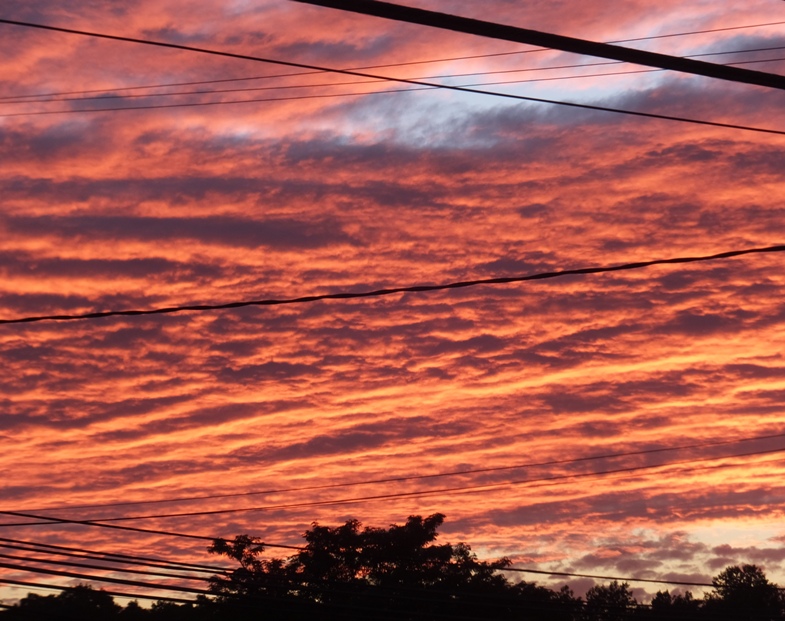 Red clouds