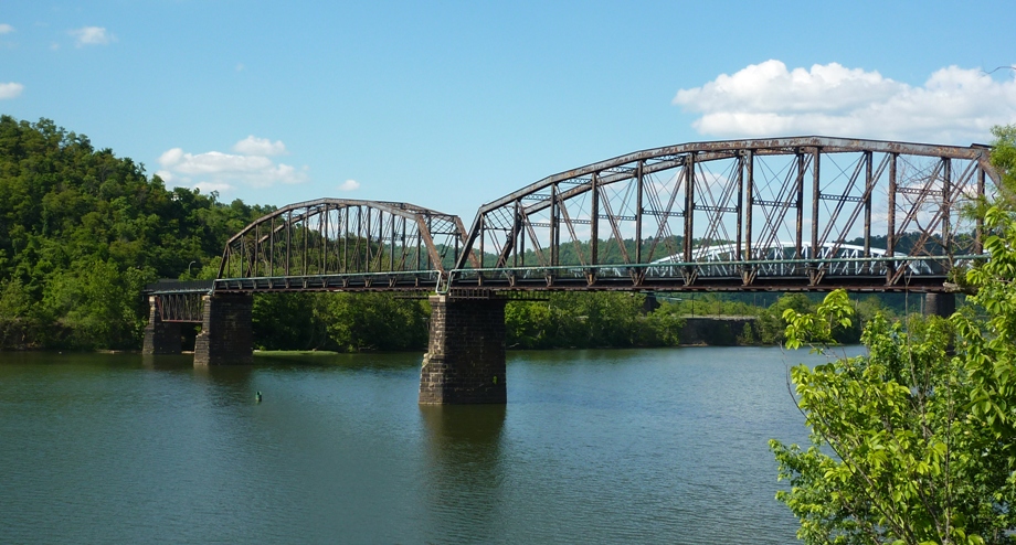 Two bridges over water