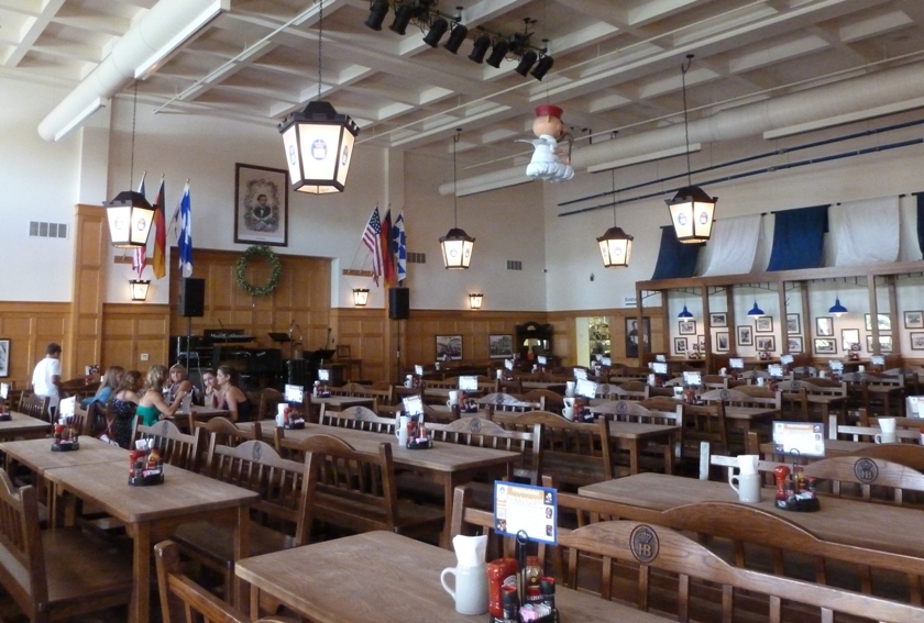 Women seated at table at Hofbrauhaus Pittsburgh