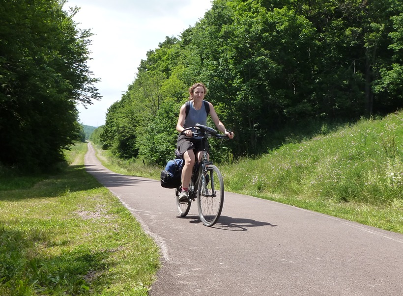 Norma biking to Eastern Continental Divide