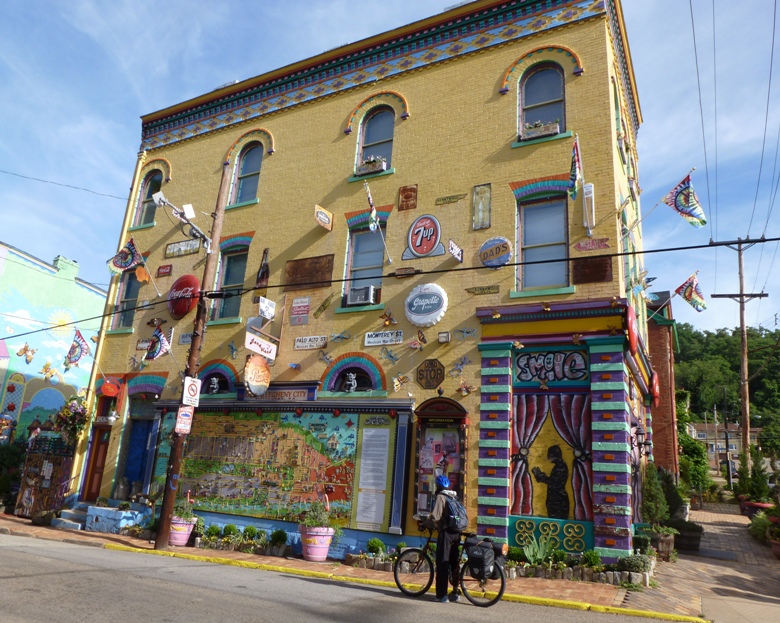 Carmen at decorated building