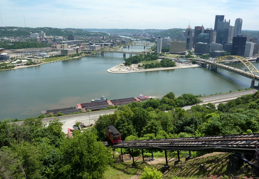 Scenic view including the incline car