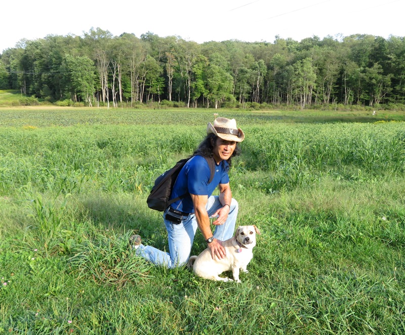 Daphne and I in grassy area