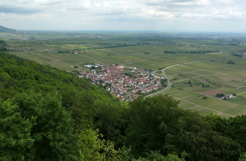 Looking at town from high above