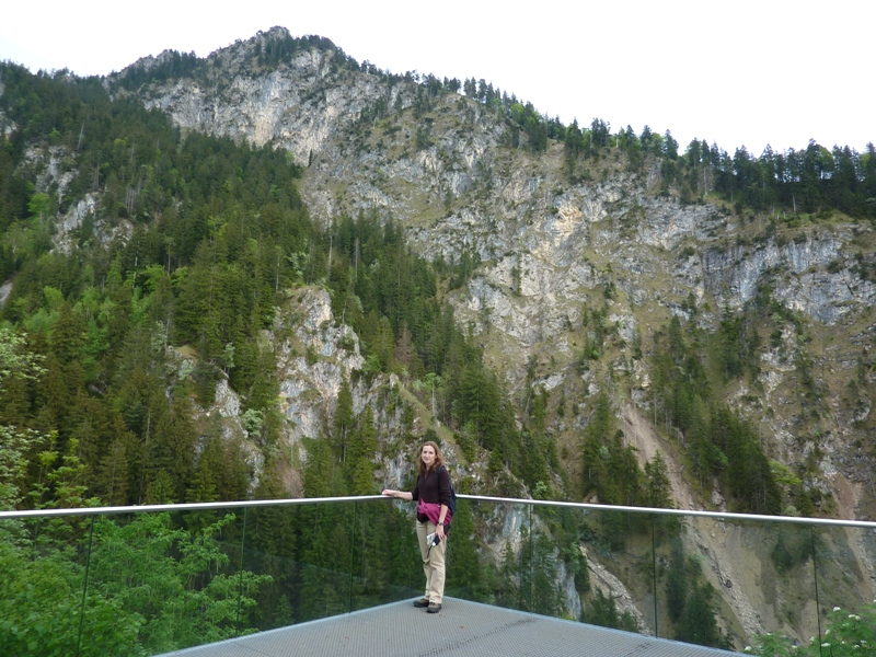 Norma with the German Alps behind