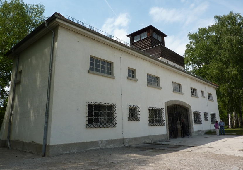 Building with bars on lower windows