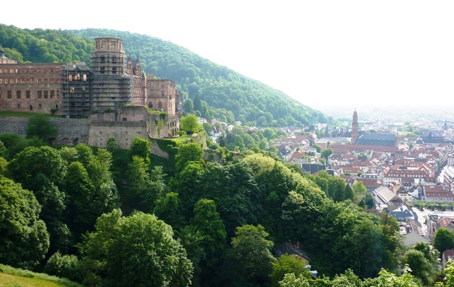 Castle and Heidelberg