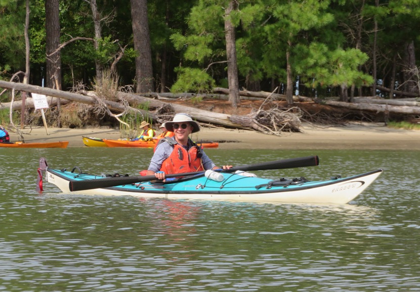 Charley in his kayak