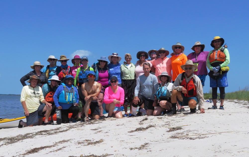 Group photo on the beach