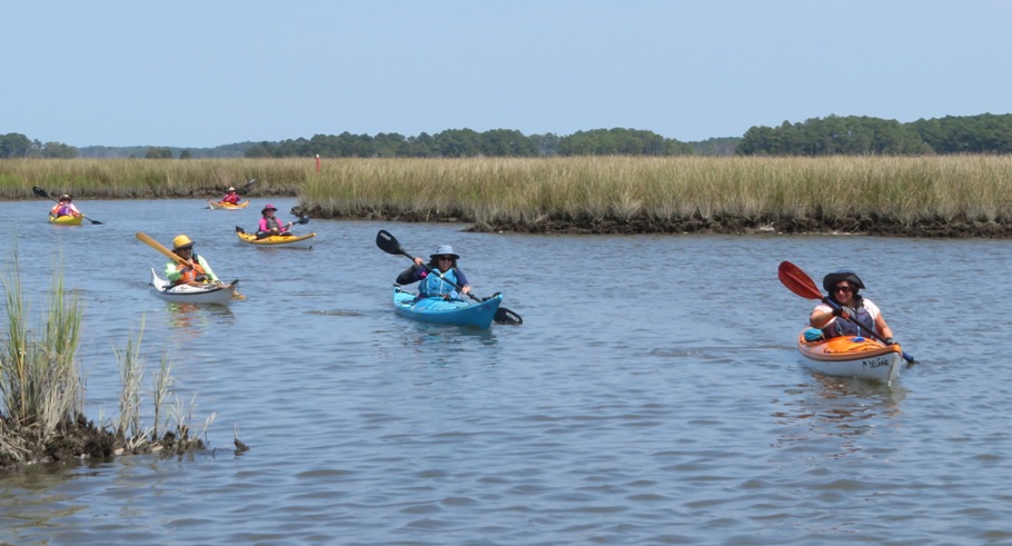 Kayakers on the Red Trail